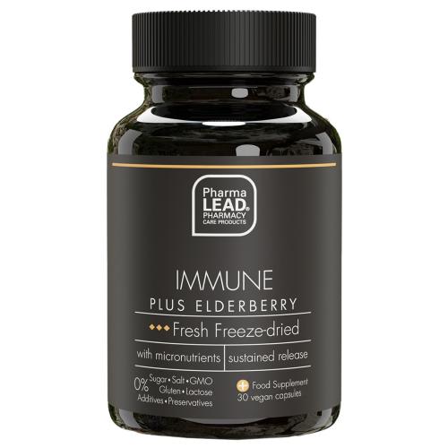 Pharmalead Black Range Immune Plus Elderberry Συμπλήρωμα Διατροφής για την Ενίσχυση της Λειτουργίας του Ανοσοποιητικού Συστήματος 30veg.caps